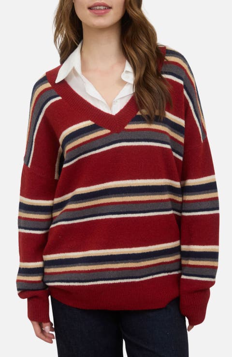 Pullover V-Neck Sweater