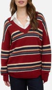 Blu Pepper Pullover V-Neck Sweater