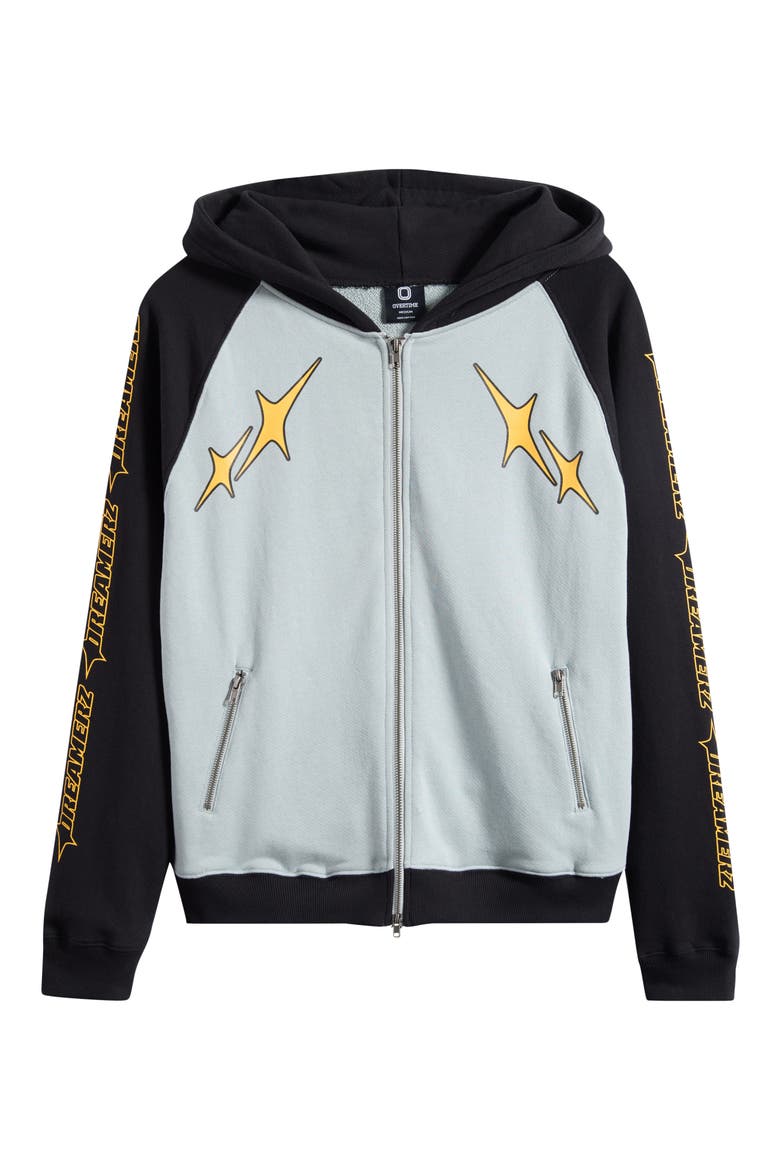 City Dreamerz Star Zip Hoodie, Alternate, color, GREY
