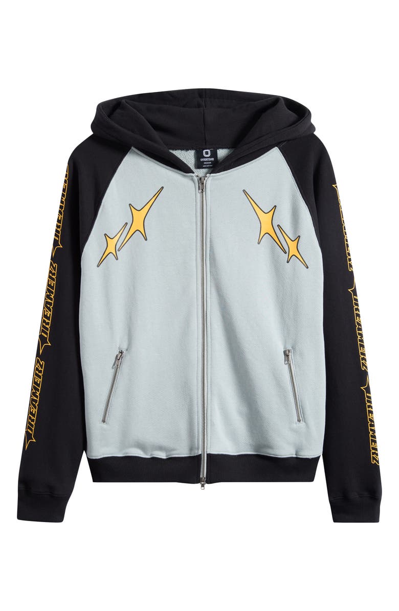 OVERTIME City Dreamerz Star Zip Hoodie, Alternate, color, Grey