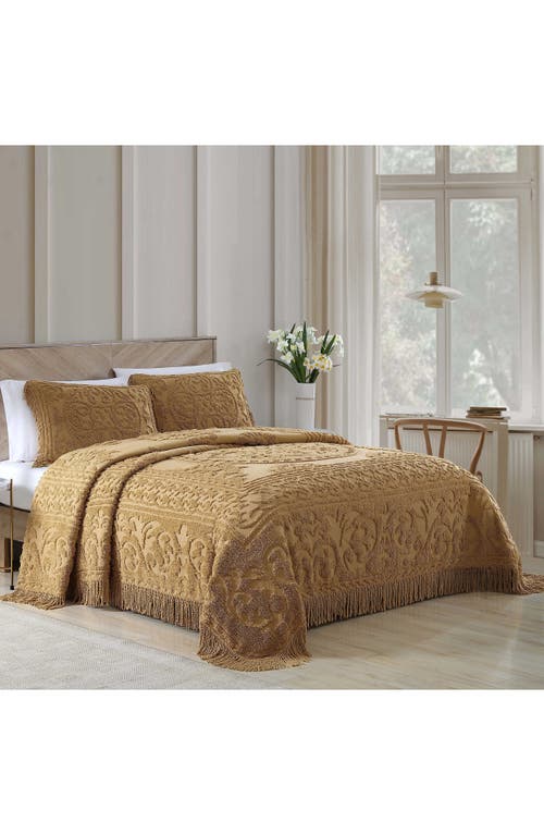 Beatrice Home Fashions Medallion Cotton Chenille Bedspread