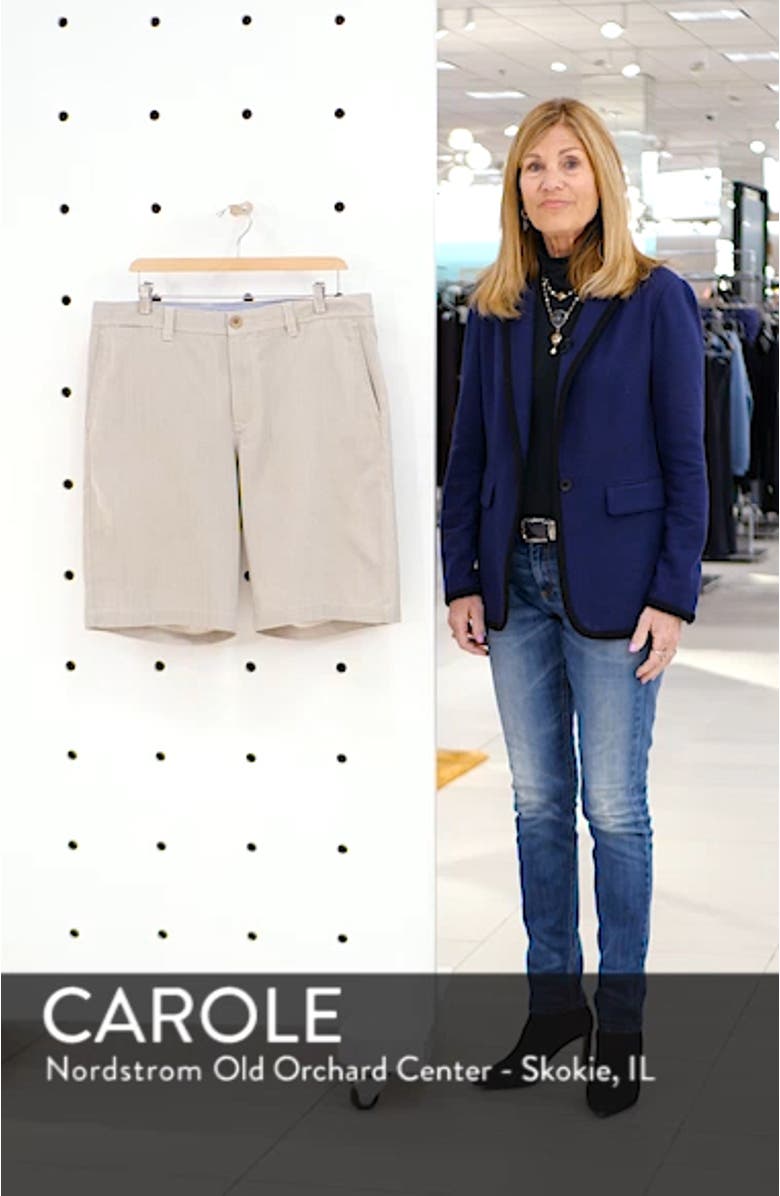 Havana Herringbone Silk Blend Chino Shorts, sales video thumbnail