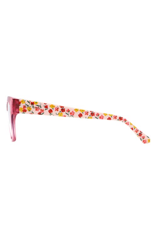 Kate Spade New York Myno 50mm Cat Eye Blue Light Blocking Reading Glasses In Pink