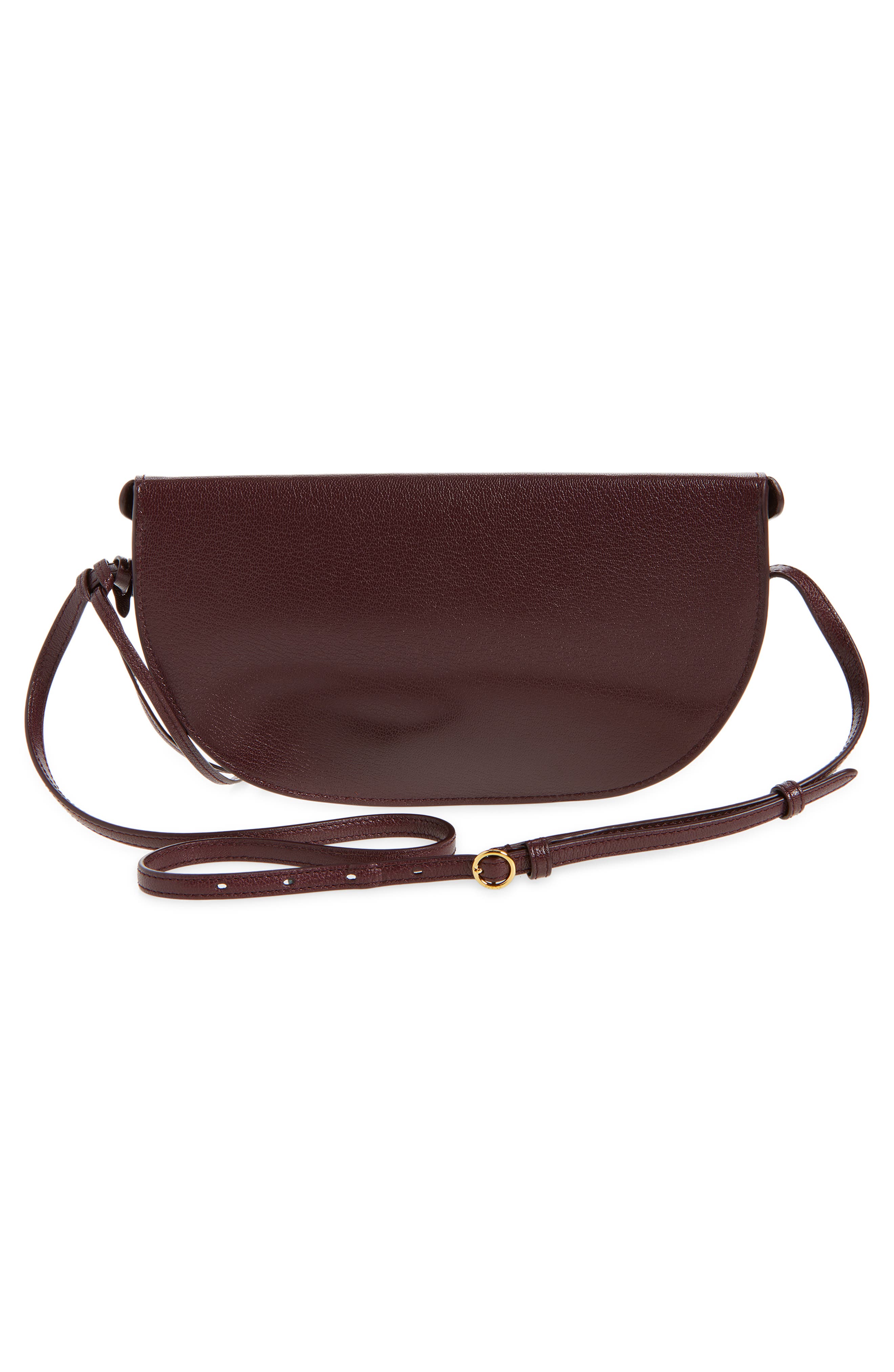 Alaïa Hip East West Crossbody Bag, Alternate, color, Rouge Grenat