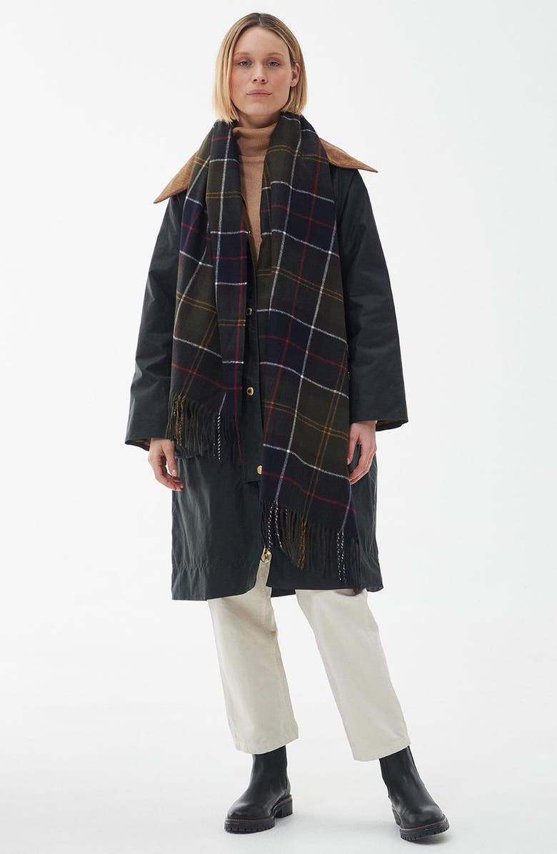 Barbour Hailes Plaid Scarf, Alternate, color, Classic Tartan
