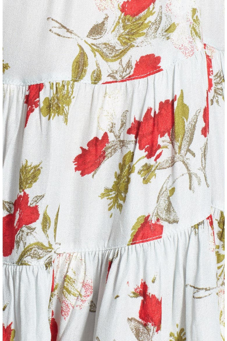 Flower Print Slipdress, Alternate, color, SAGE COMBO