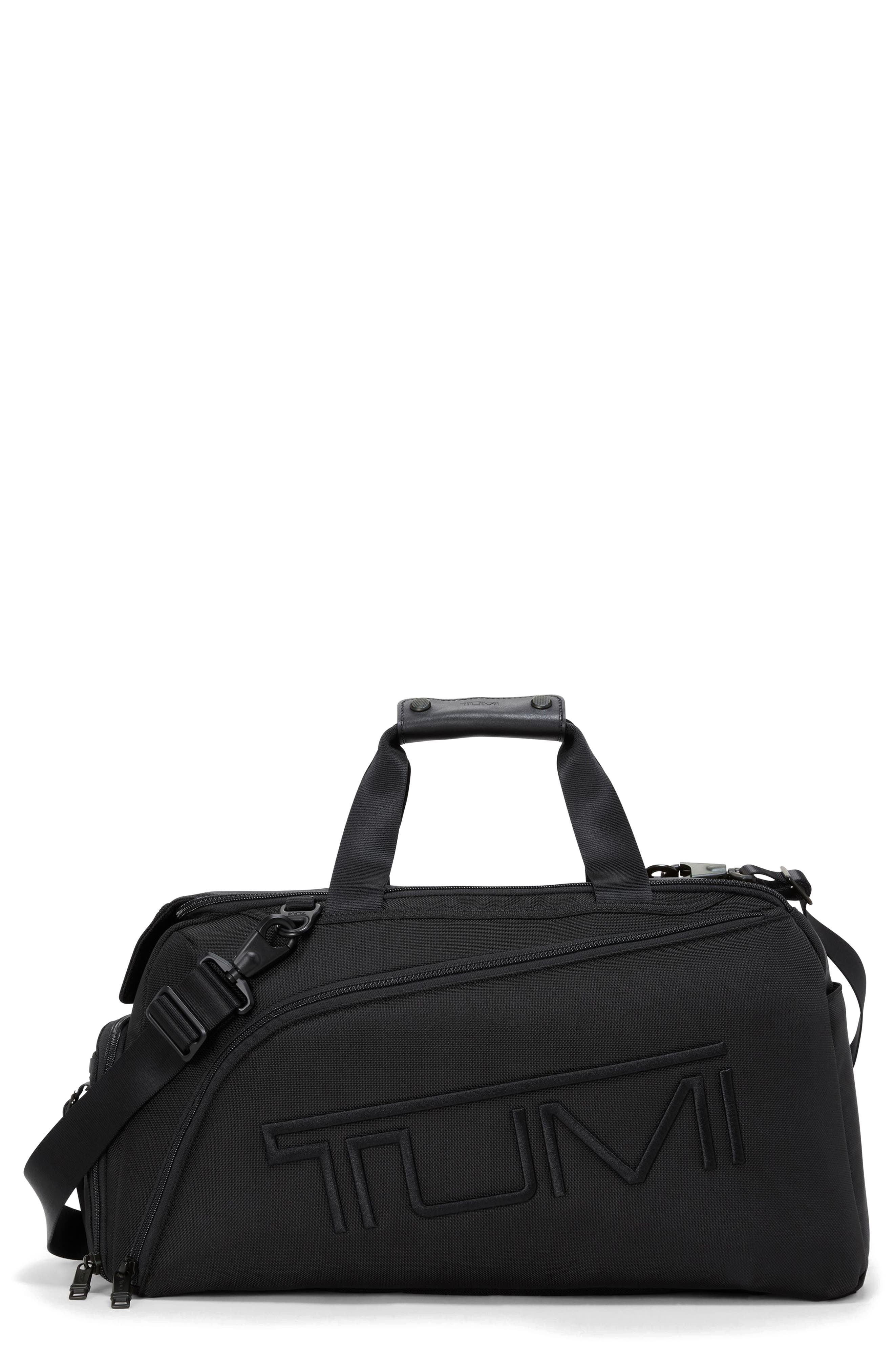 TUMI Golf Duffle Bag, Main, color, Black