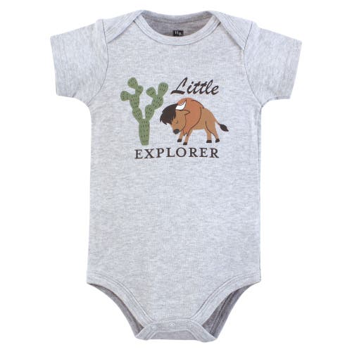 Hudson Baby Essential Cotton Bodysuits 5-piece Set In Multi