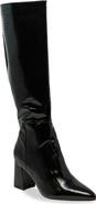 CHASE AND CHLOE Croc Embossed Knee High Boot