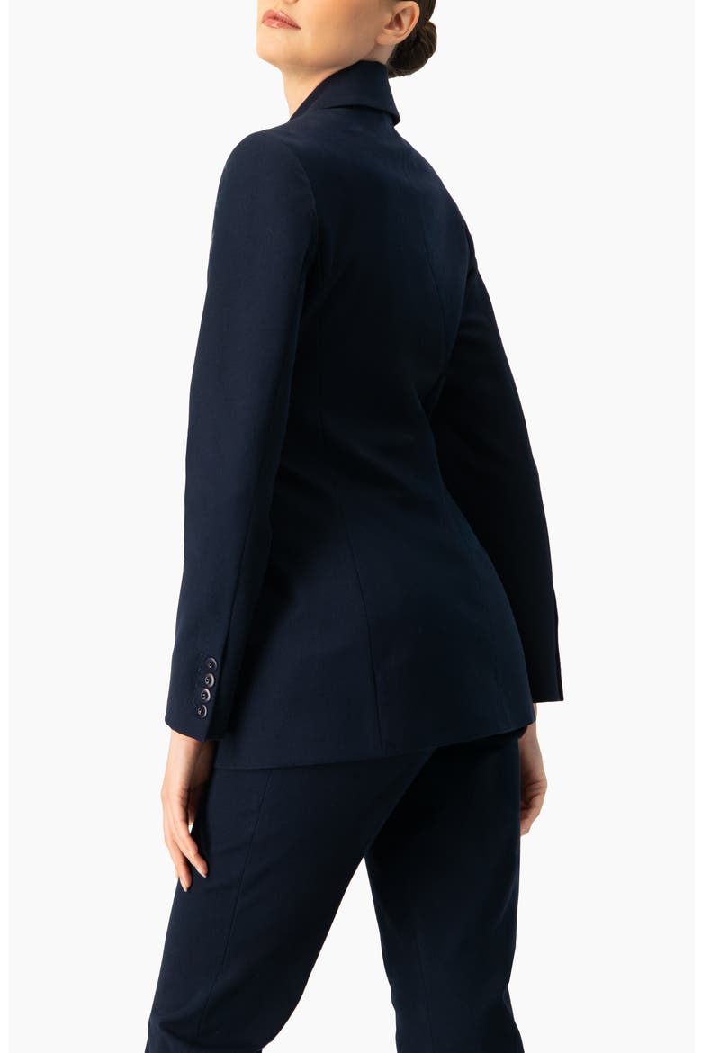 Single-Button Blazer, Alternate, color, Navy Blue