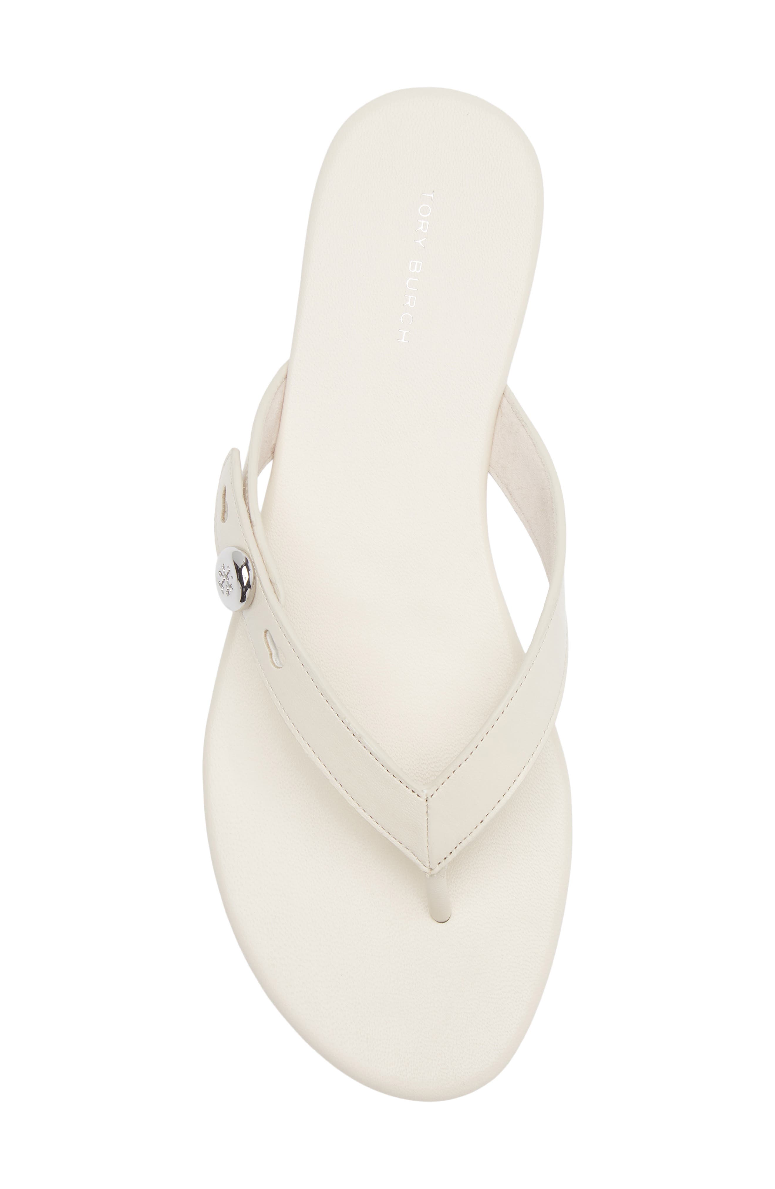 Romy Leather Thong Sandal, Alternate, color, LIGHT CREAM