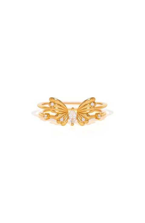 Perfect Fit Butterfly Ring Set