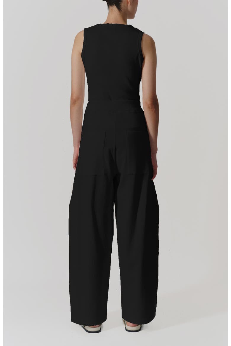 Horchata High Waist French Terry Pants, Alternate, color, Black