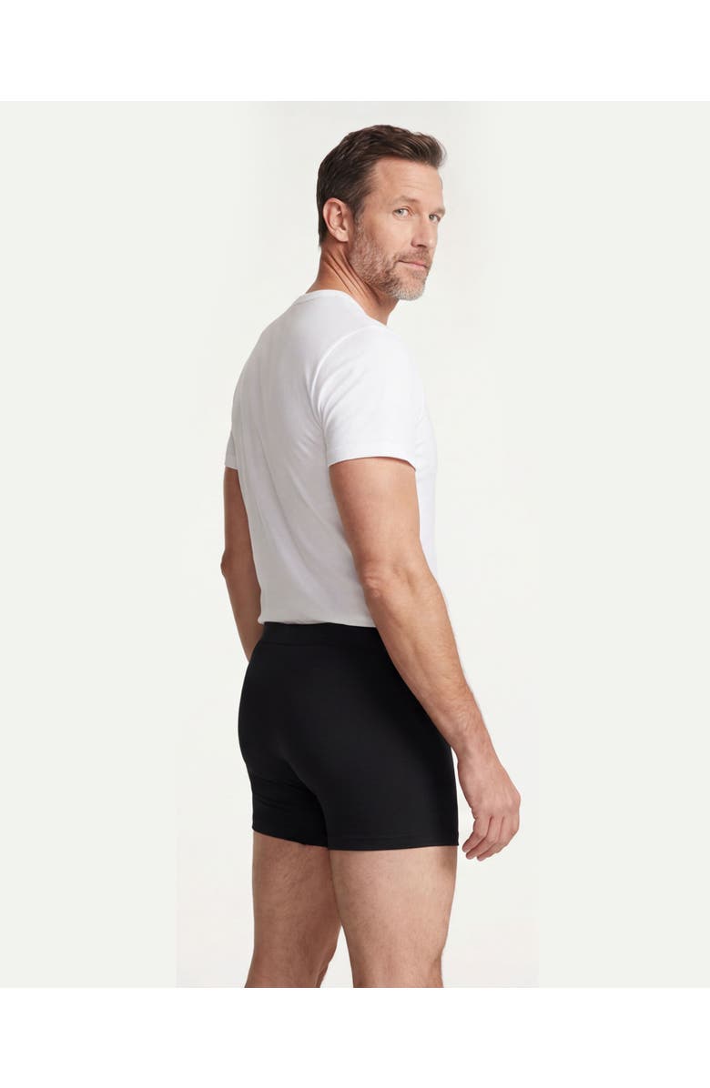 City Threads USA-Made Organic Soft Cotton Boxer Briefs, Alternate, color, Black