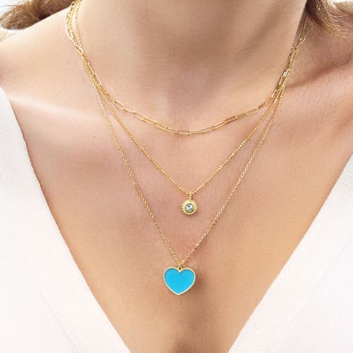 The Lovery Fine Jewelry Aquamarine Beaded Bezel Necklace In Blue