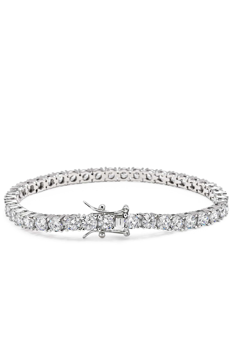 Tennis Bracelet, Alternate, color, Silver