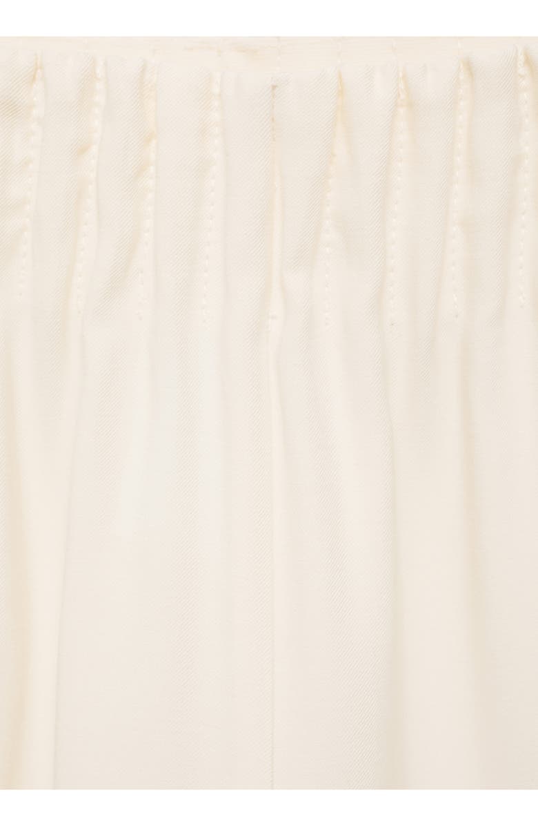 MANGO Pleated Pull-On Wide Leg Pants, Alternate, color,