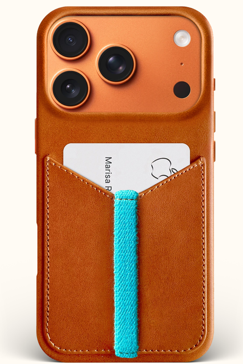 Leather iPhone 17 Pro Max Wallet Case, Main, color, Saddle Tan
