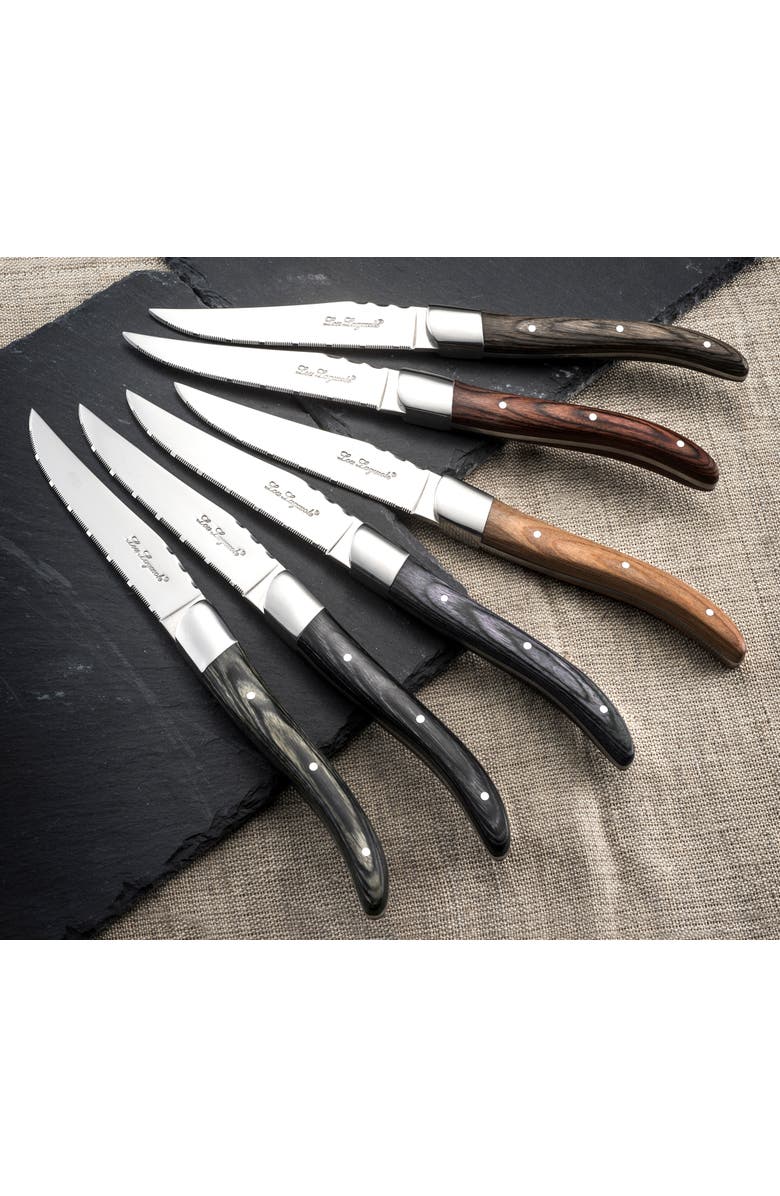 Couzon Louis Assorted Set Steak Knife Set of 6, Alternate, color, Silver