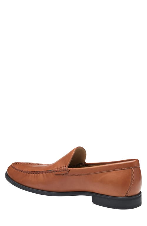 Johnston & Murphy Locklin Venetian Loafer In Cognac Glove Leather