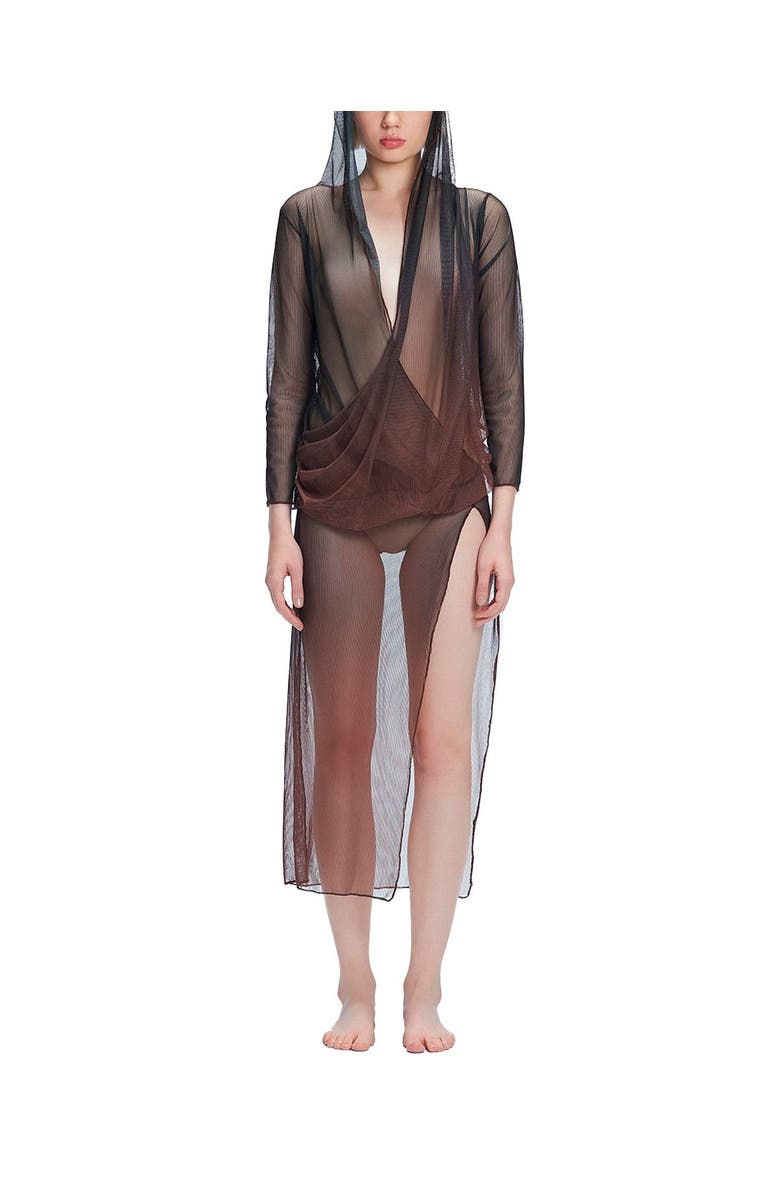 Moeva Rosie Cover Up Dress Resortwear, Main, color, Black
