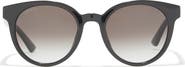 Gucci 53mm Gradient Round Sunglasses