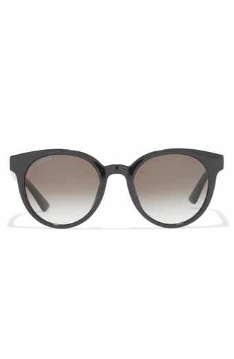 Gucci 53mm Gradient Round Sunglasses