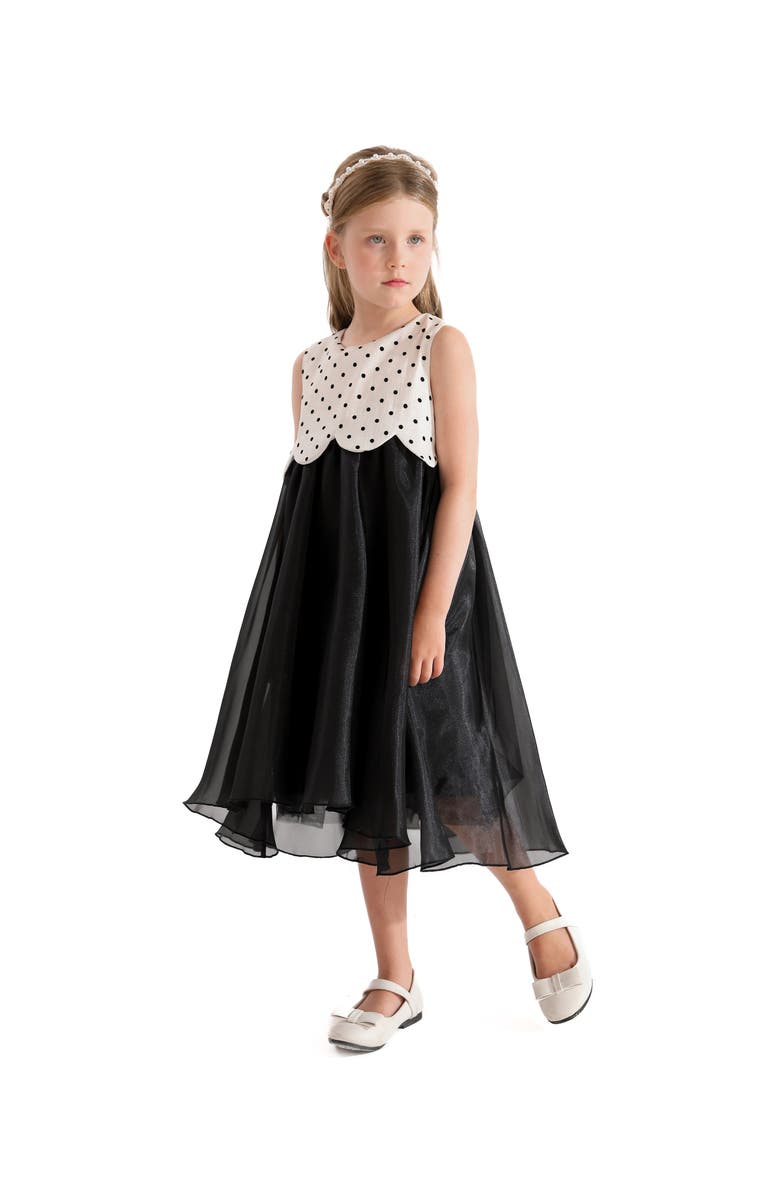 Tulleen Menorca Dress, Alternate, color, Black