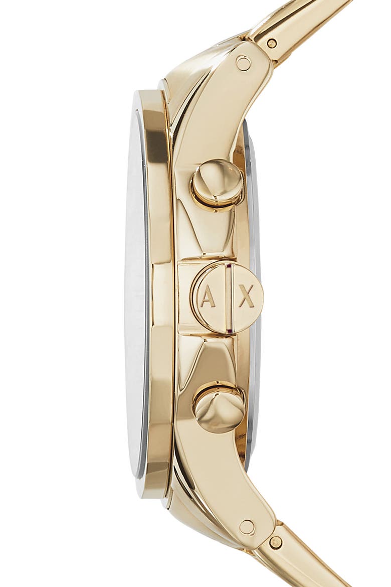 Chronograph Bracelet Watch, 45mm, Alternate, color, GOLD