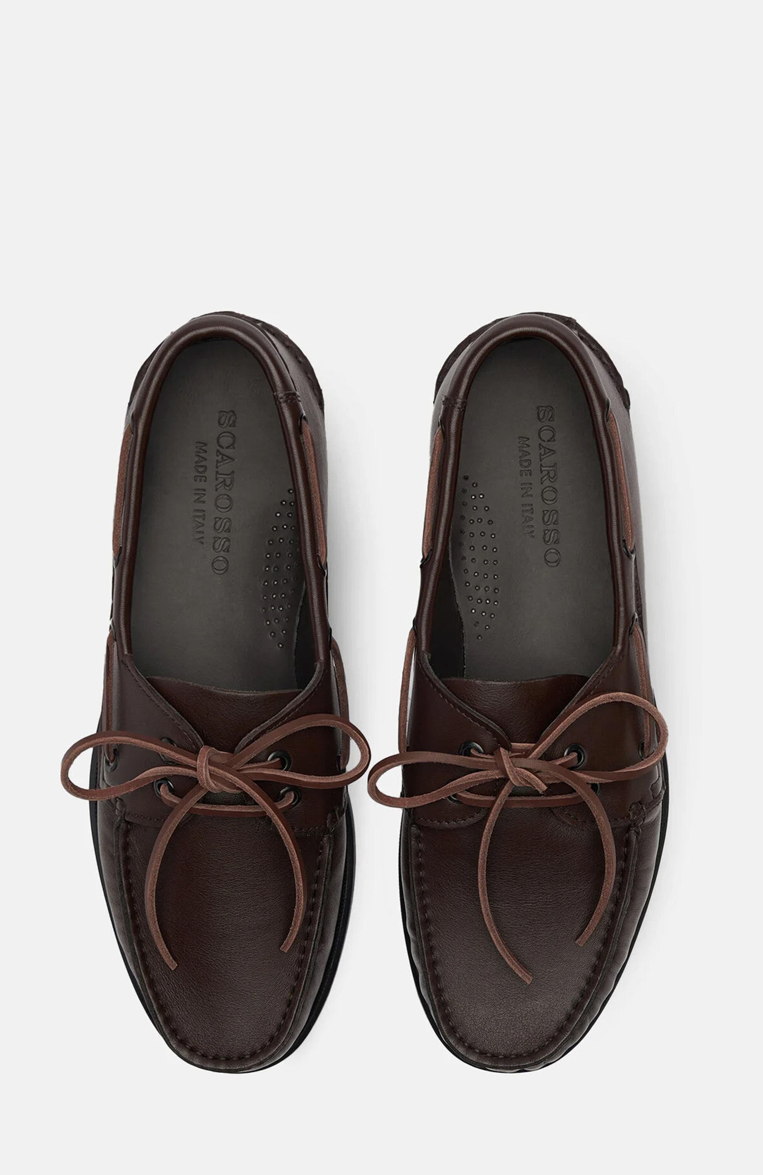Morgan Boat Shoes, Alternate, color, Dark Brown - Calf