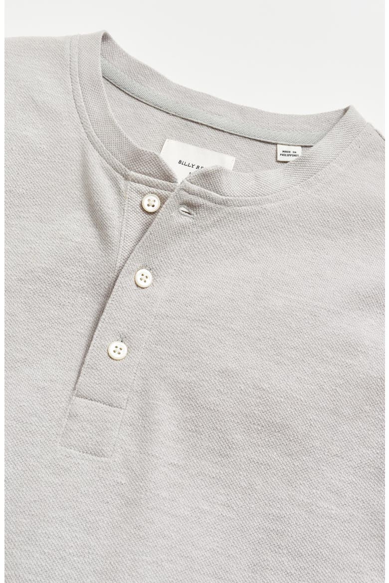 Short Sleeve Hemp & Cotton Henley, Alternate, color, SILVER