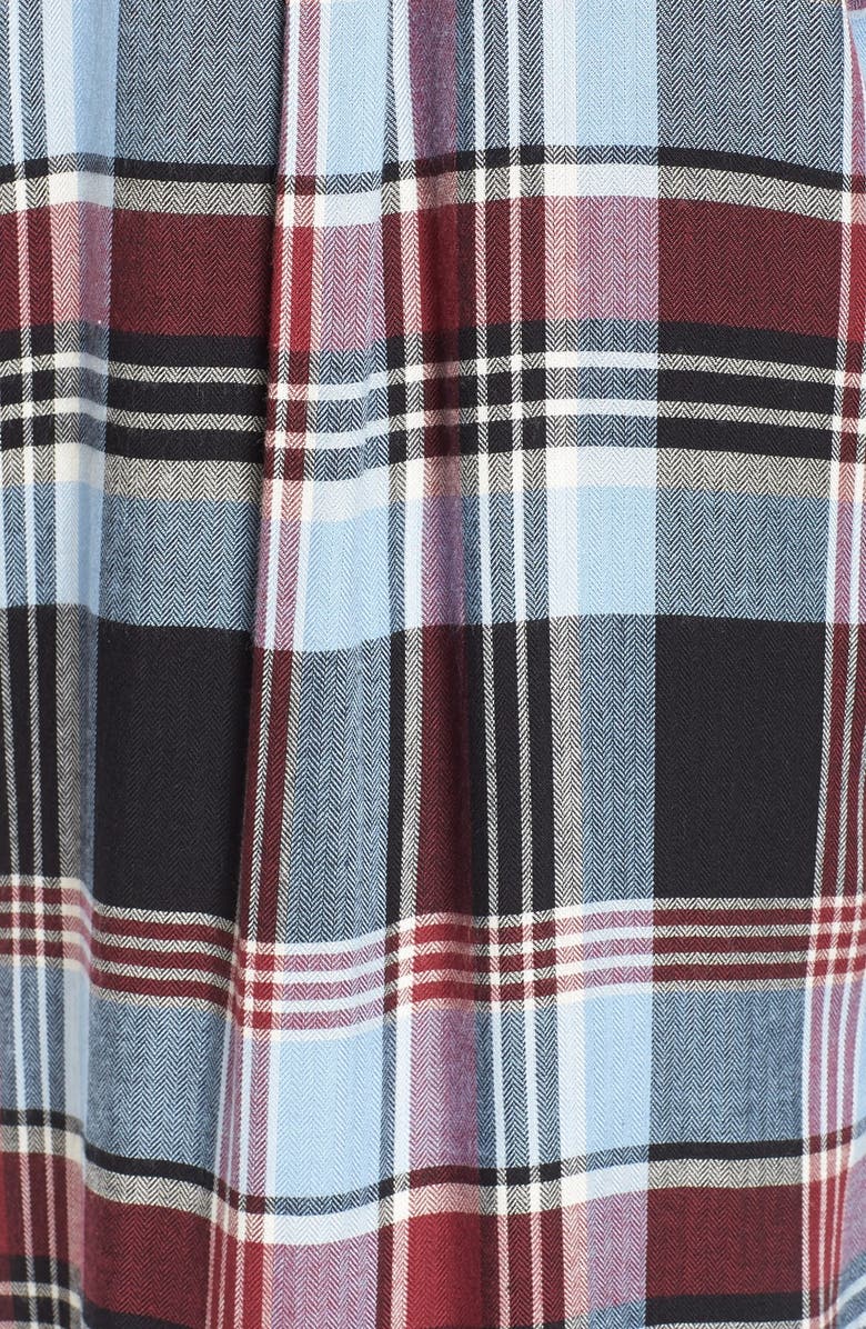 SP Black Plaid Shirtdress, Alternate, color, 