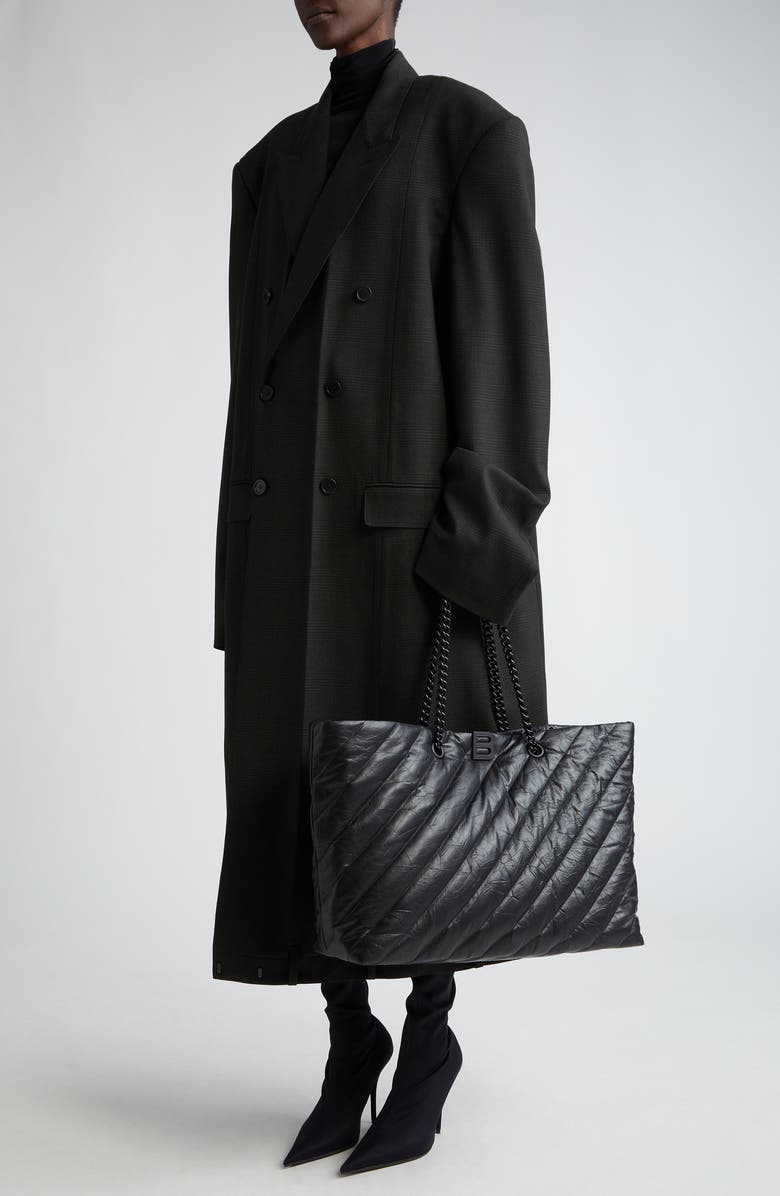 Balenciaga Large Crush Quilted Calfskin Tote, Alternate, color,