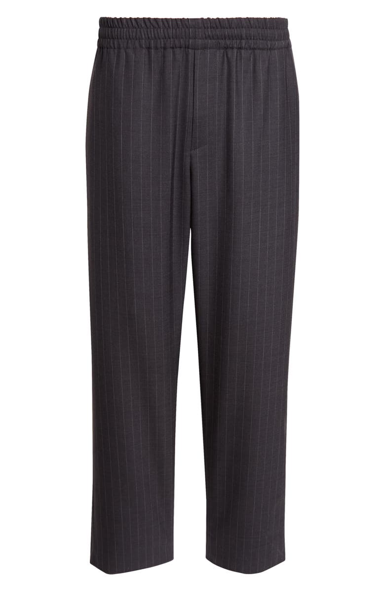 Burberry Trevor Pinstripe Wool Trousers, Main, color, Iron Grey Stripe