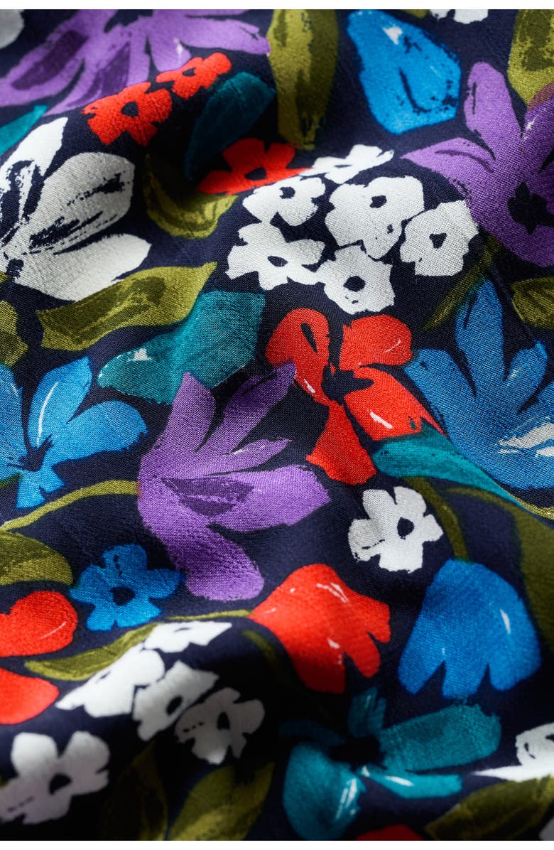 Seasalt Cornwall Lethlean Floral Pleated Maxi Skirt, Alternate, color, Crayon Floral Maritime