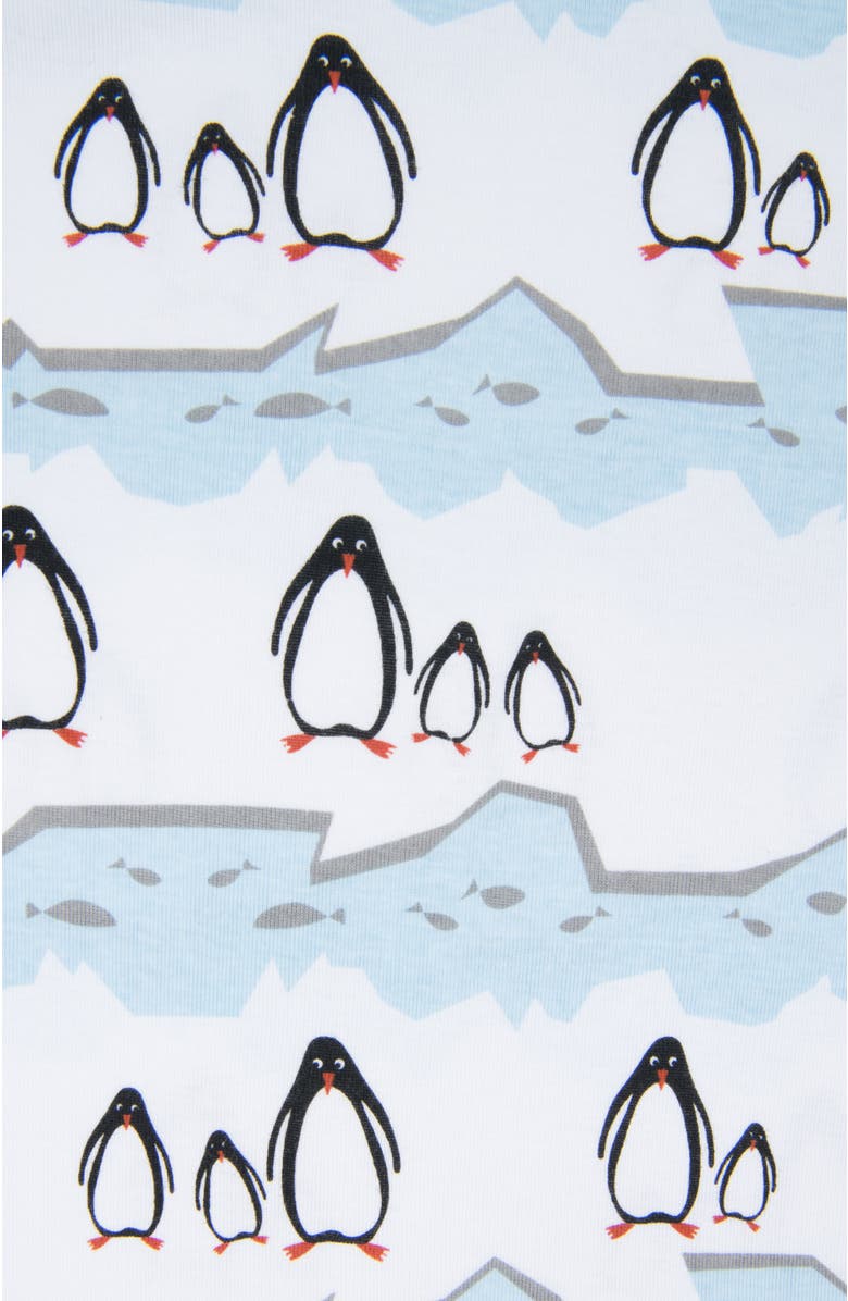 Leveret Men's Cotton Matching Family Holiday Pajamas, Reindeer & Moose Prints, Alternate, color, Penguin