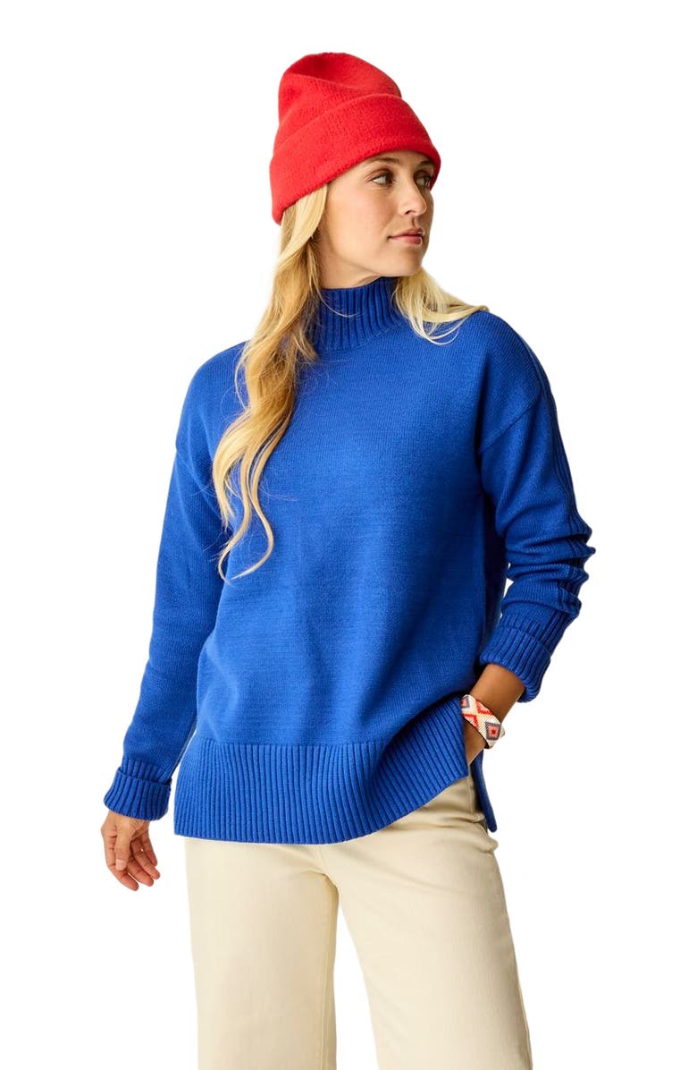 Carve Designs Woodward Sweater, Alternate, color, Capri Heather