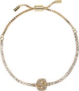 BaubleBar Initial Tennis Slider Bracelet