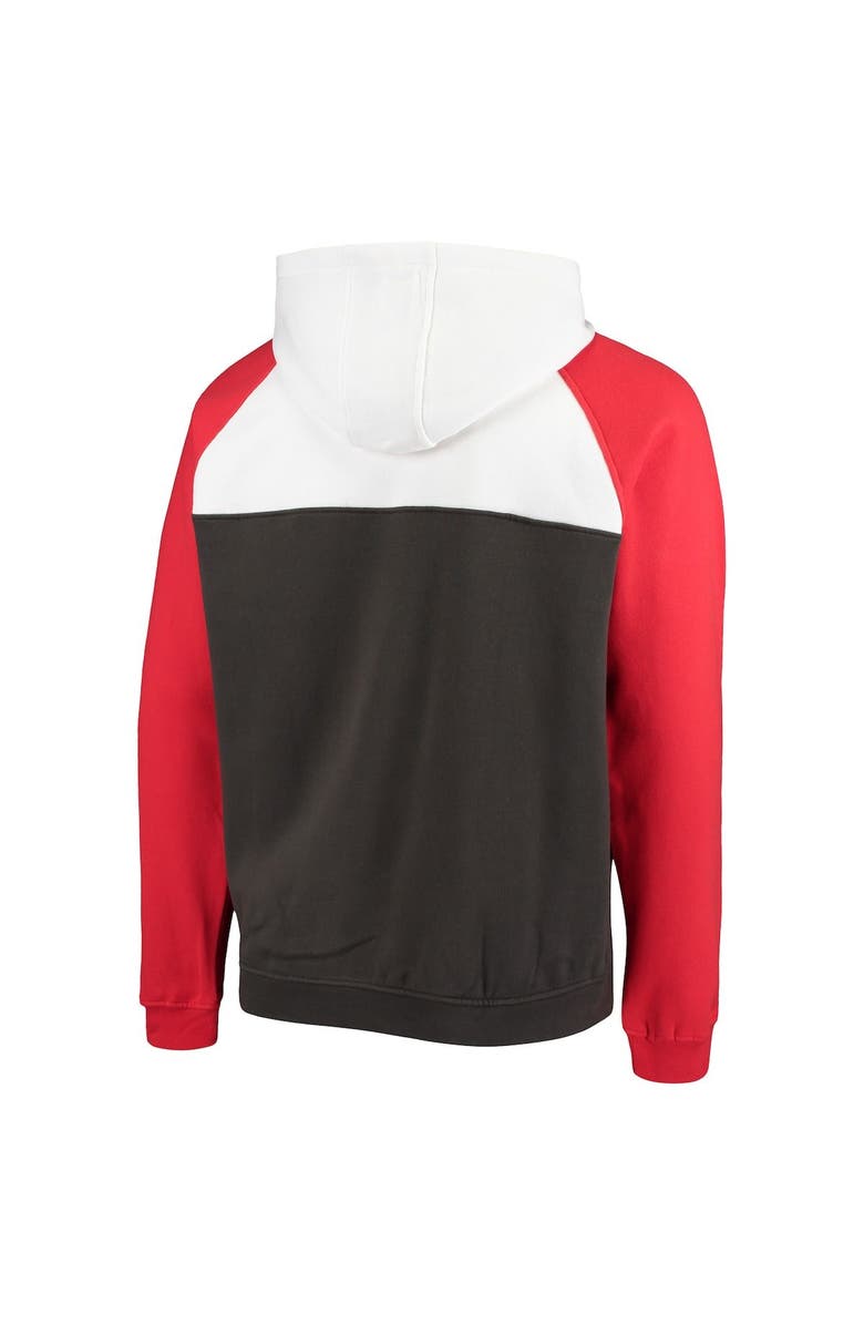 New Era Men's New Era Pewter/White Tampa Bay Buccaneers Gametime Quarter-Zip Hoodie Jacket, Alternate, color,