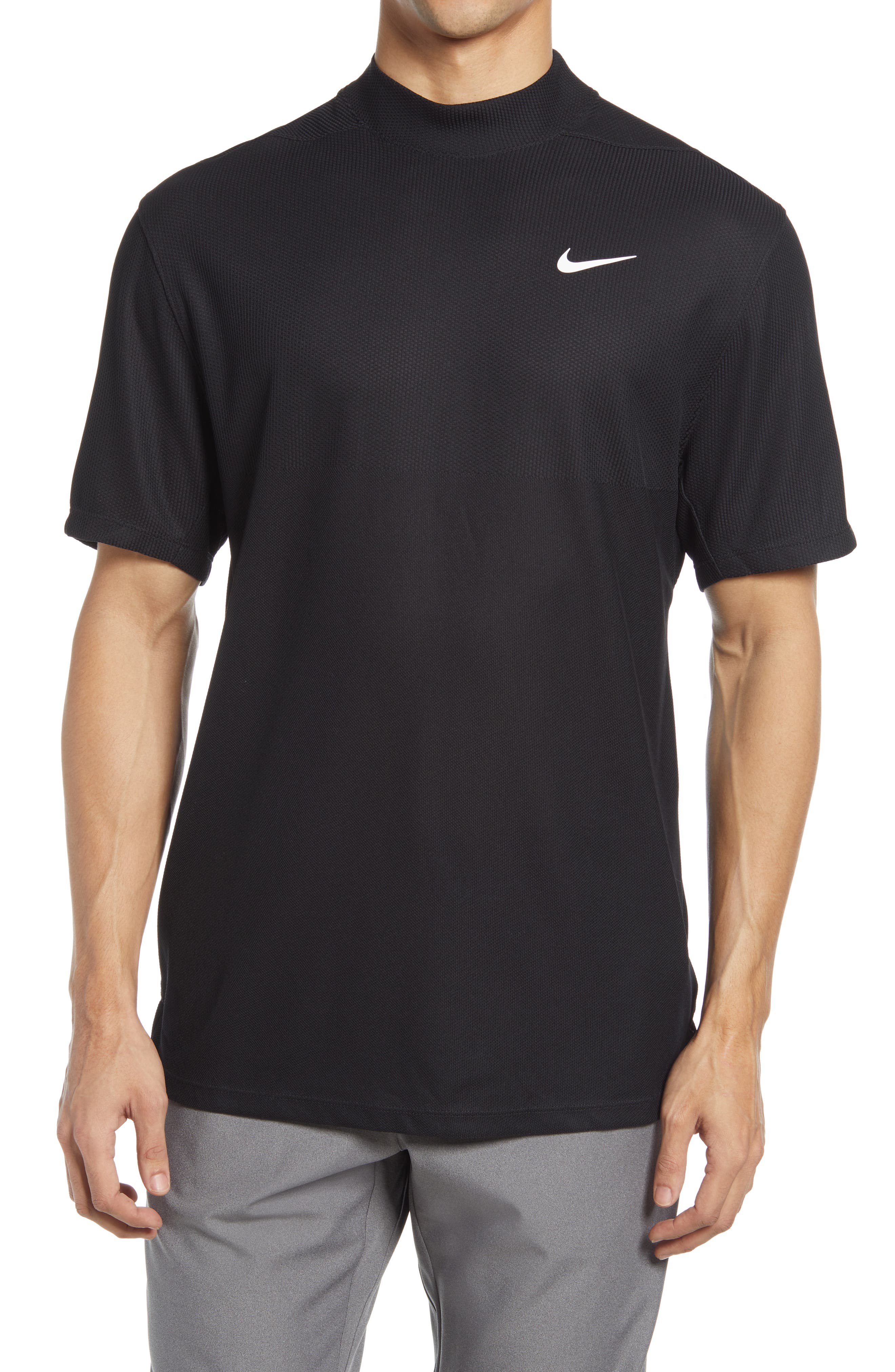 nike dri fit tiger woods mock neck