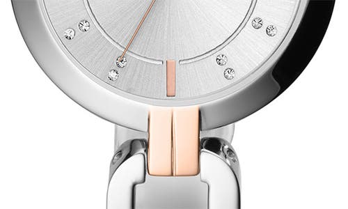 Fossil Kerrigan Three-hand Two-tone Bracelet Watch, 32mm In Silver