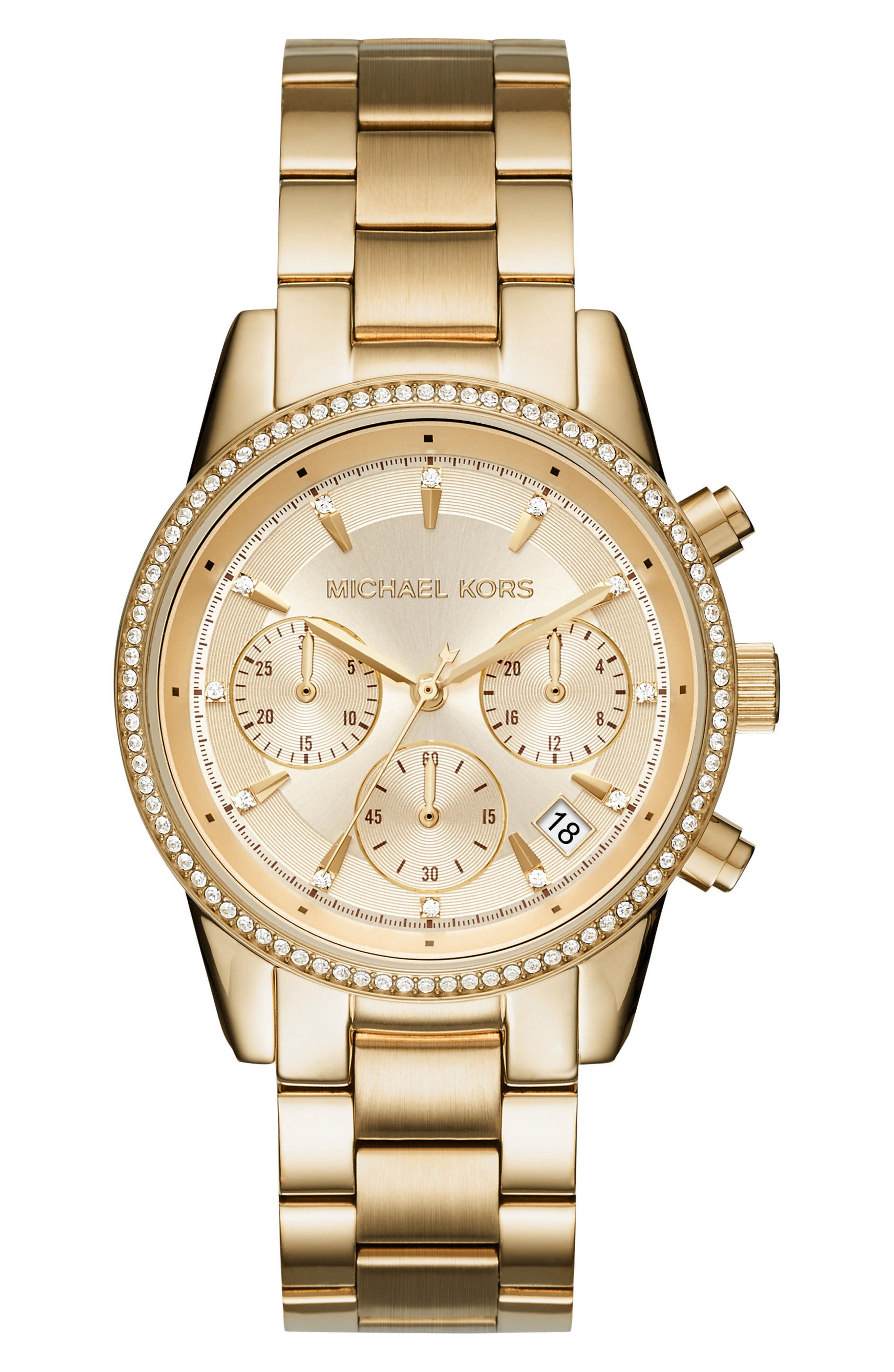 Mk Watch Ritz Michael Kors Ritz Chronograph Bracelet Watch, 37mm (Women) | Nordstrom