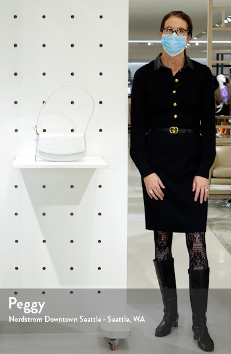 Ghost Sling Croc Embossed Leather Shoulder Bag, sales video thumbnail