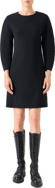 Akris Long Sleeve Wool Blend Sheath Dress