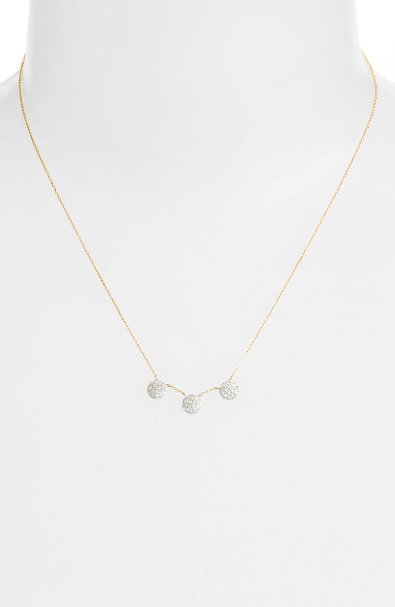 Dana Rebecca Designs Lauren Joy Three-Disc Diamond Necklace, Alternate, color, 