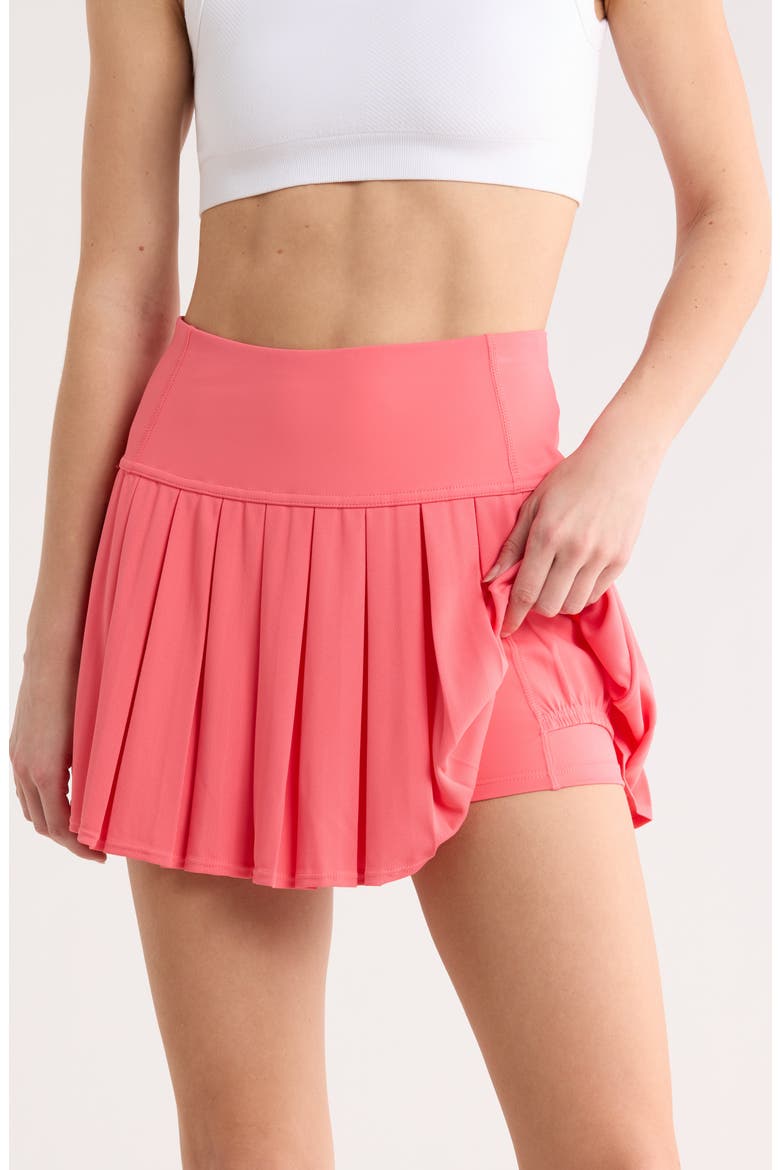 Court Piqué Pleated Tennis Skort, Alternate, color, SUNKISSED