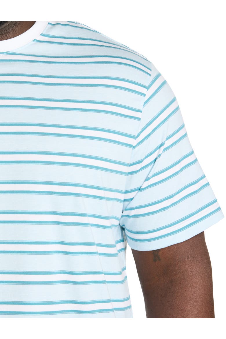 Big & Tall Moisture-Wicking Striped T-Shirt V3, Alternate, color, ADRIATIC BLUE