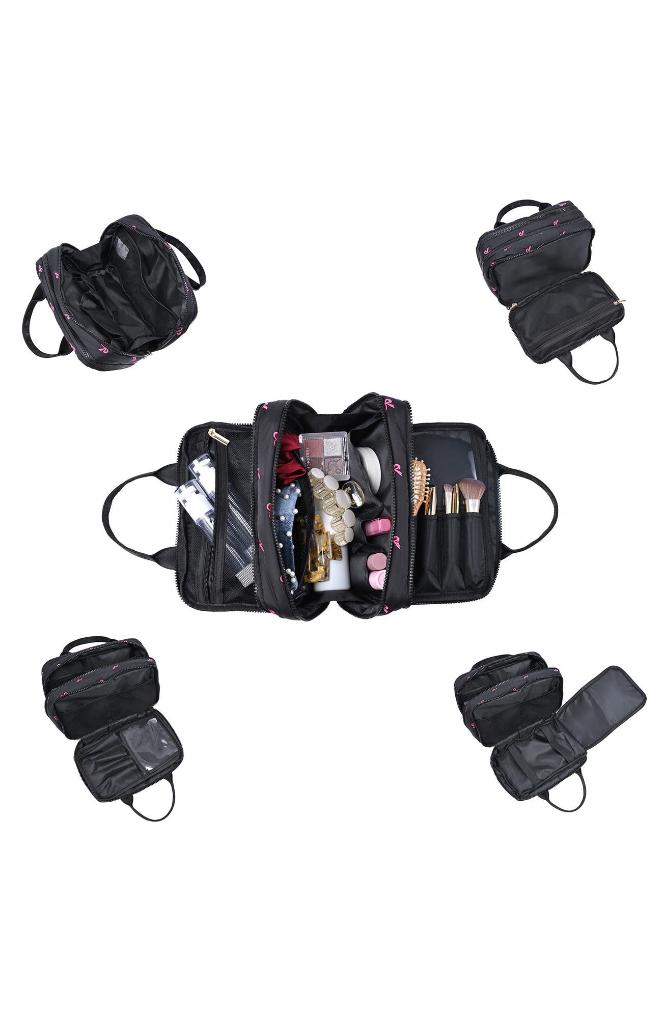 Total Order - Bowtie Travel Organizer, Alternate, color, Black
