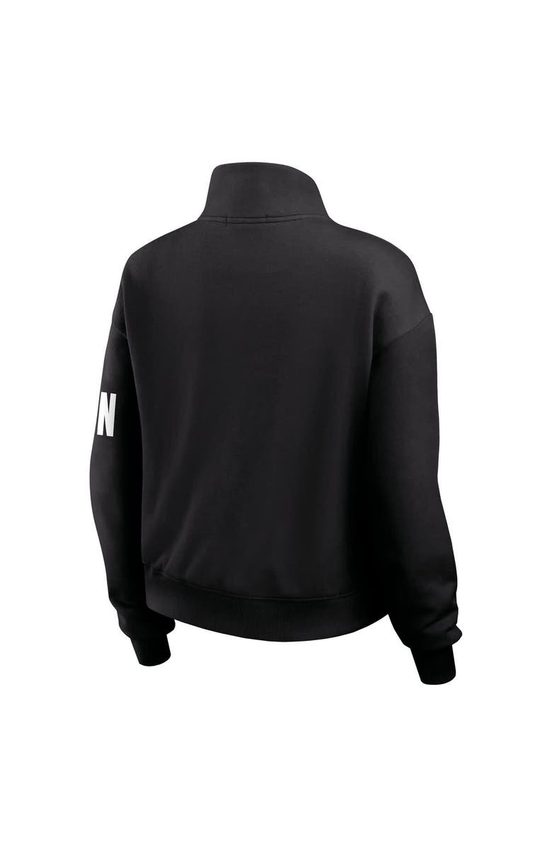 WEAR by Erin Andrews Women's WEAR by Erin Andrews Black Cincinnati Bengals Quarter-Zip Jacket, Alternate, color, 