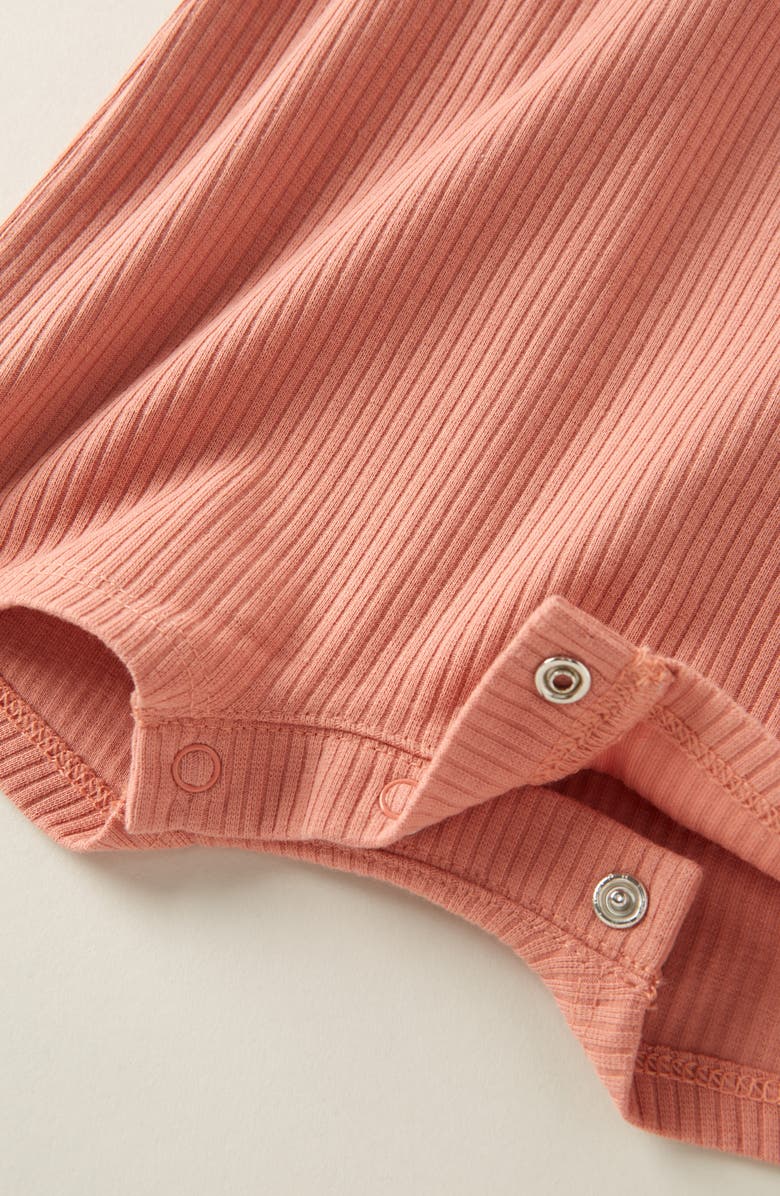 Nordstrom Rib Romper, Alternate, color, Pink Desert